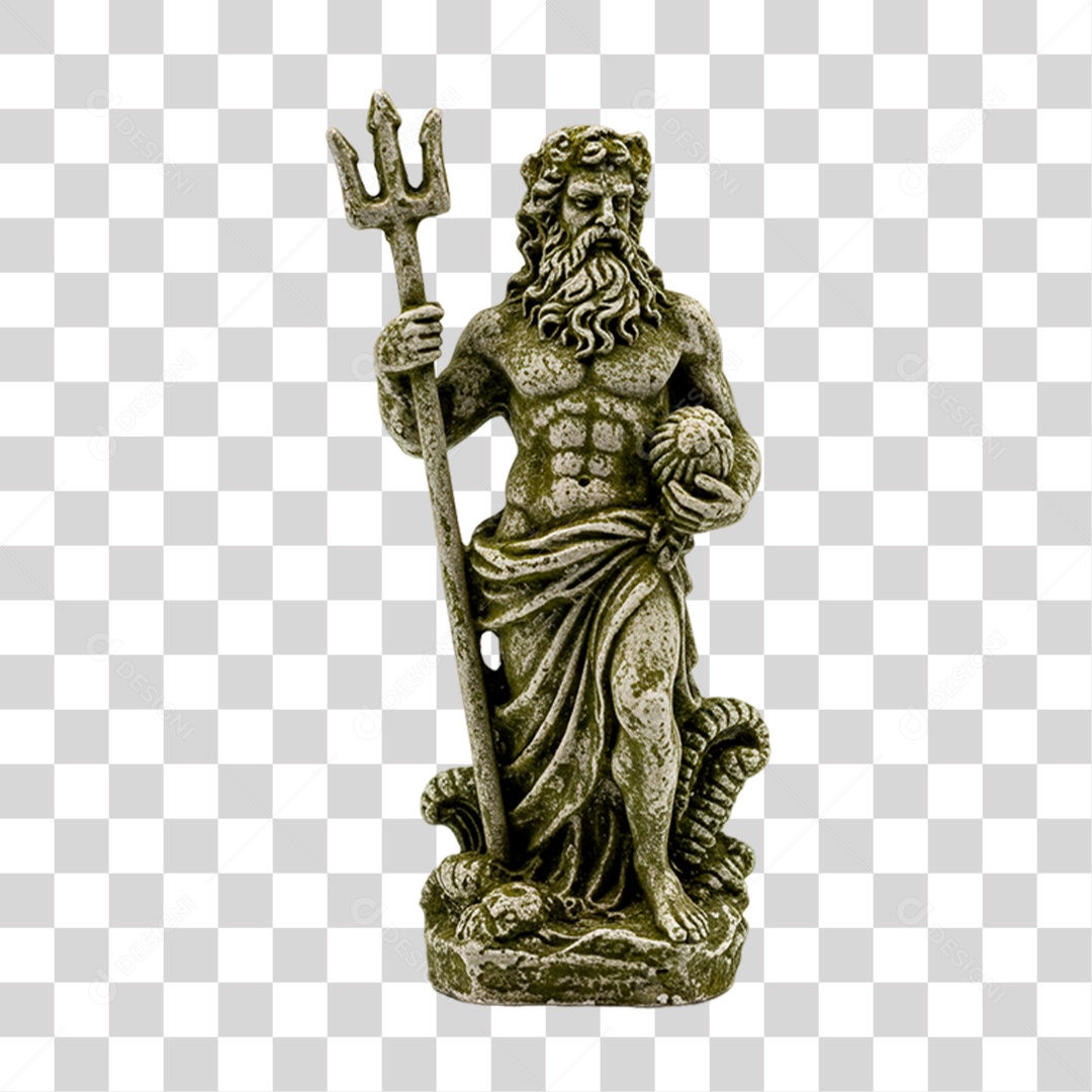 Poseidon de Enfeite PNG Transparente