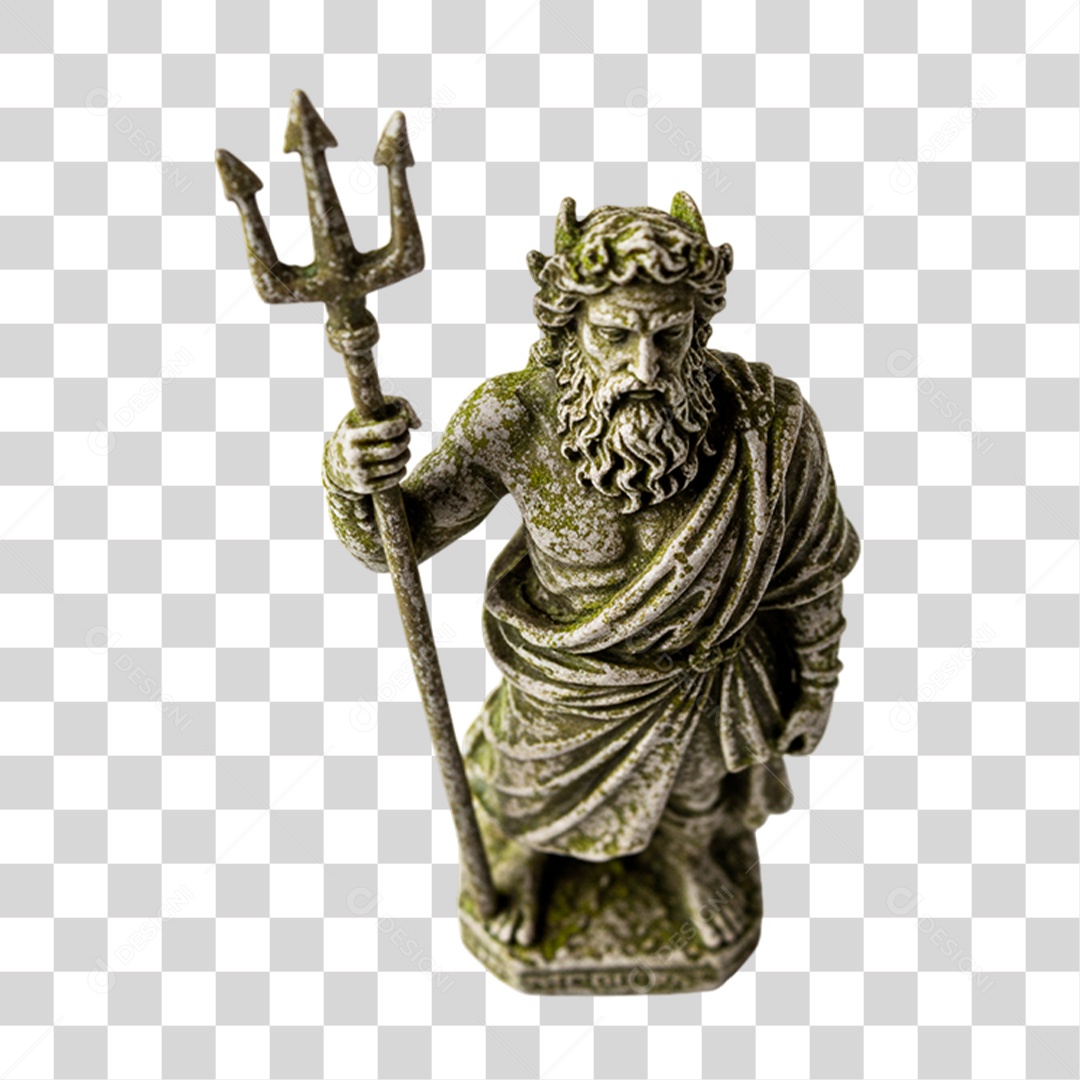 Moldura de Poseidon PNG Transparente