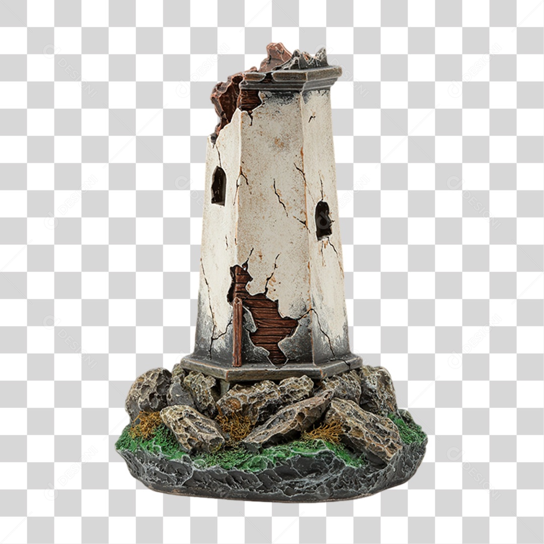 Farol Colina de Enfeite PNG Transparente