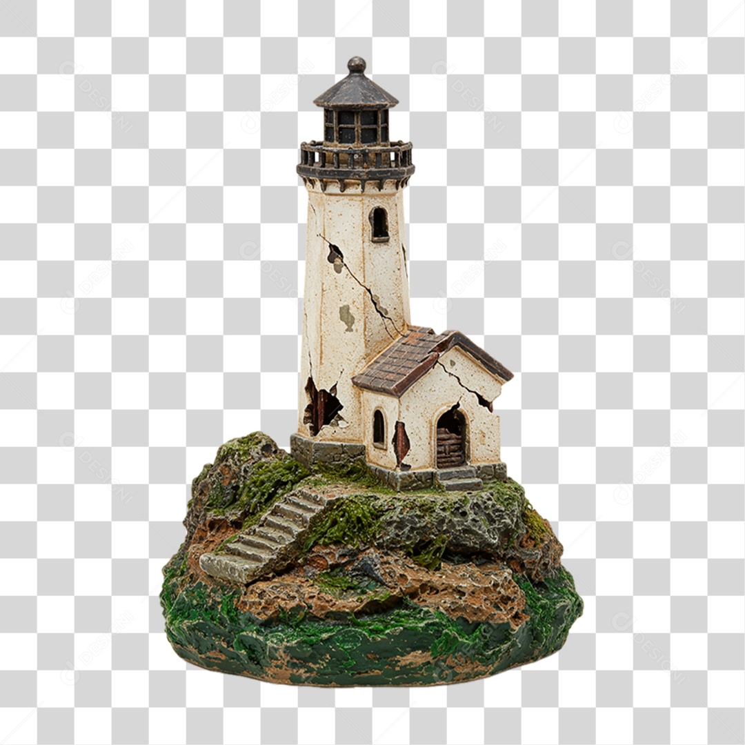 Farol Colina de Enfeite PNG Transparente