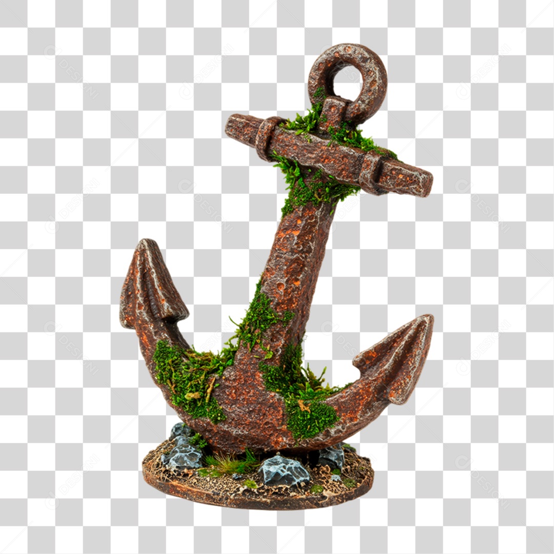 Ancora de Enfeite PNG Transparente