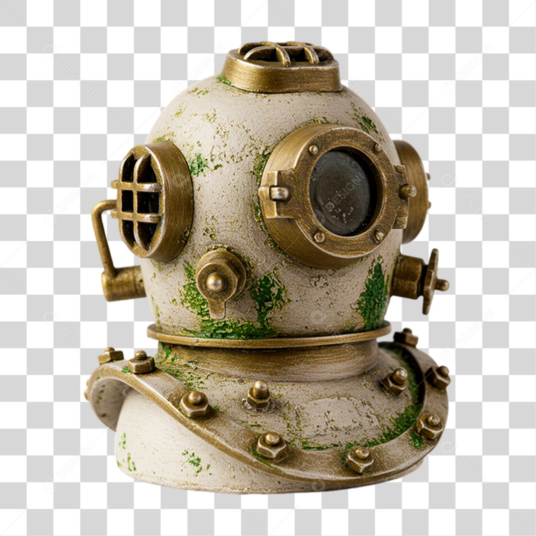 Capacete de Mergulho PNG Transparente