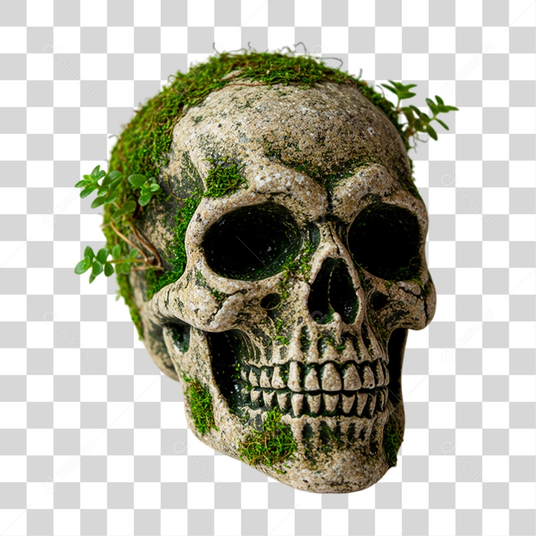 Caveira de Enfeite PNG Transparente