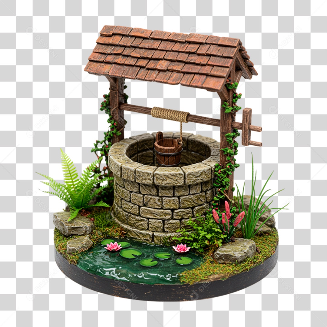 Poço de Enfeite PNG Transparente