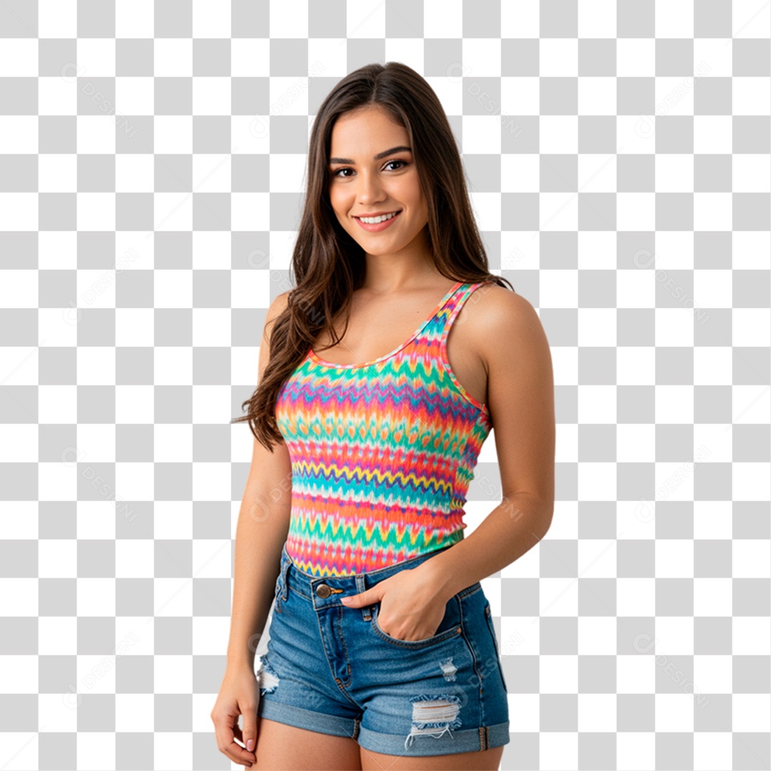 Mulher Sorrindo PNG Transparente