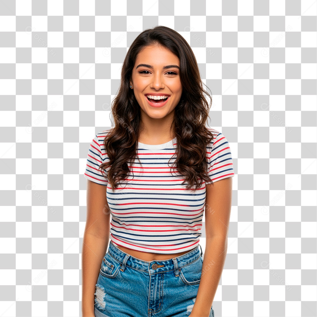 Mulher Sorrindo PNG Transparente