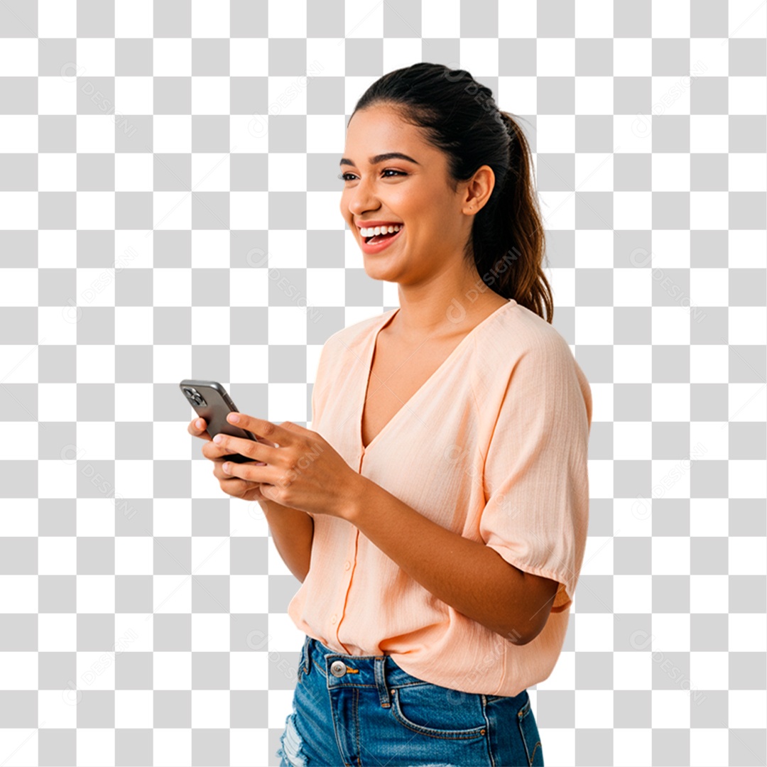 Mulher Sorrindo PNG Transparente