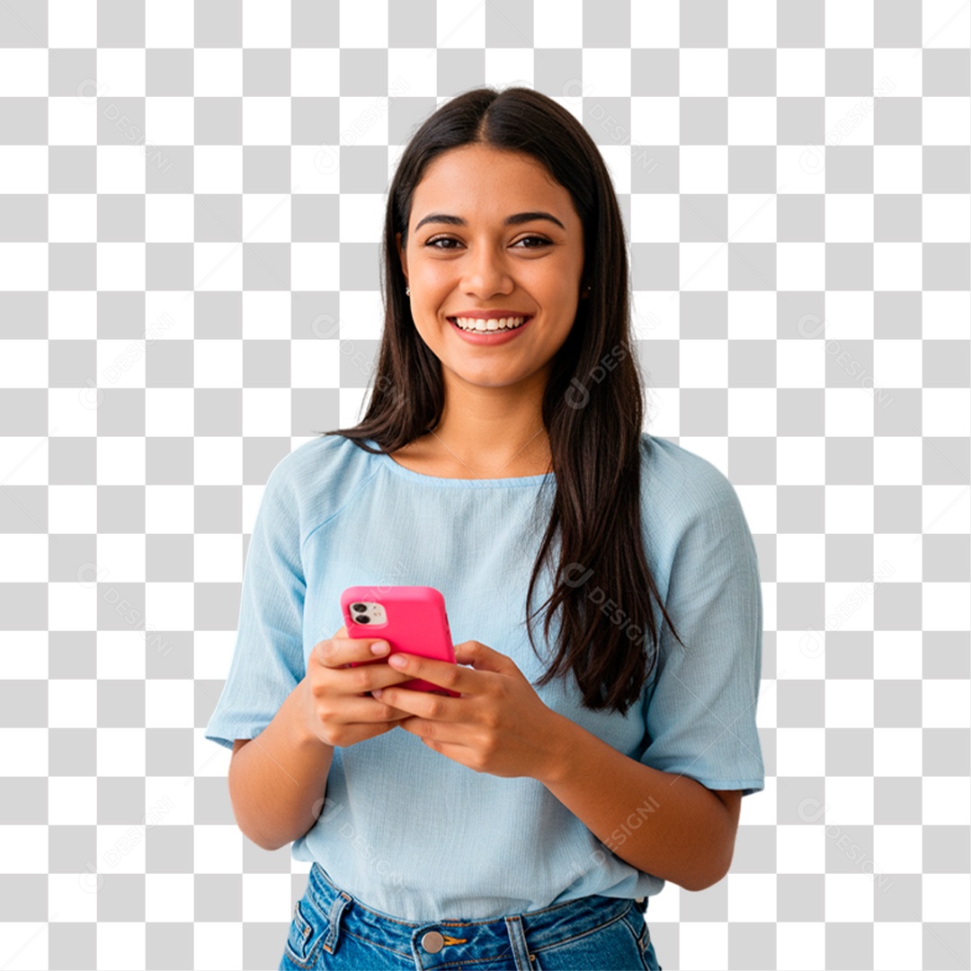 Mulher Sorrindo PNG Transparente