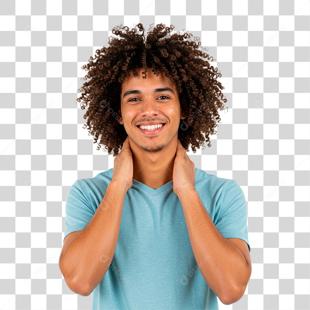 Homem Negro Sorrindo PNG Transparente