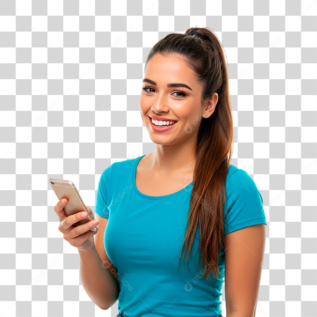 Mulher Sorrindo PNG Transparente