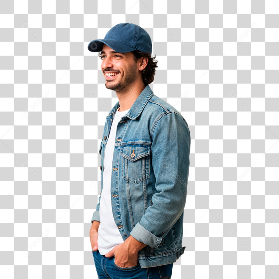 Homem Sorrindo PNG Transparente