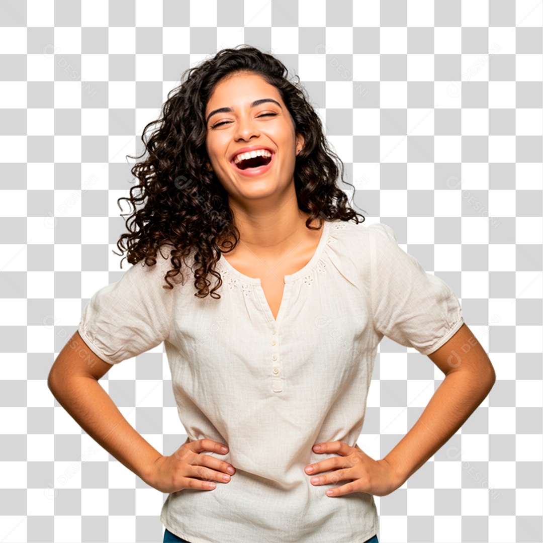 Mulher Sorrindo PNG Transparente