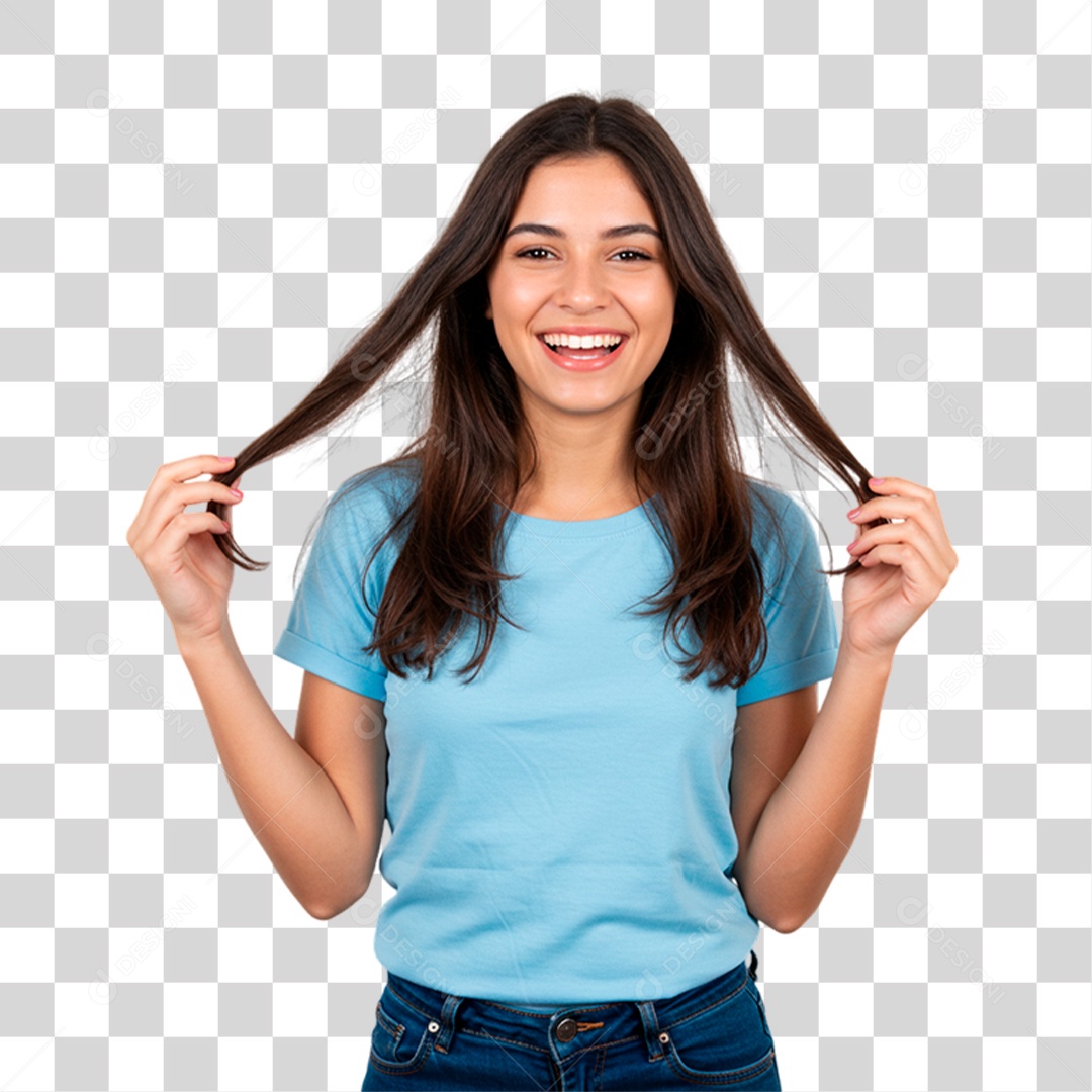 Mulher Sorrindo PNG Transparente