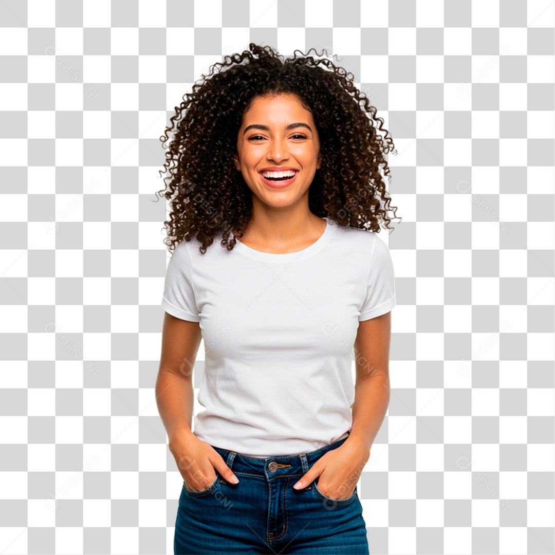 Mulher Sorrindo PNG Transparente