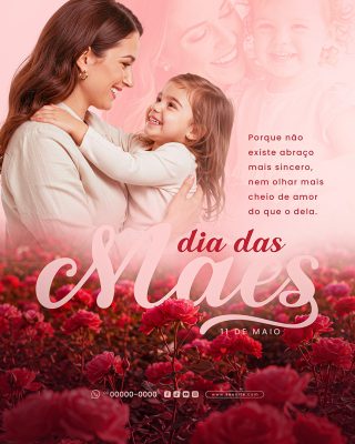 Feliz Dia das Mães 11 de Maio Social Media PSD Editável