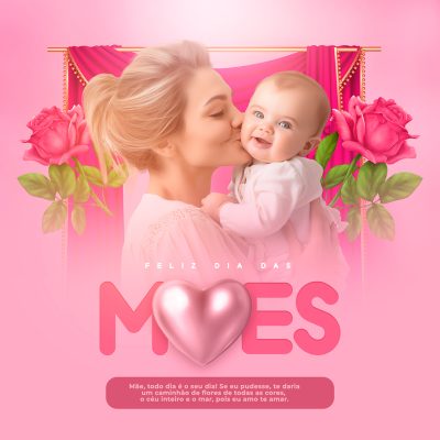 Feliz Dia das Mães 11 de Maio Social Media PSD Editável