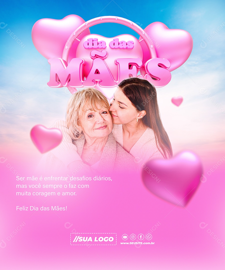 Dia Das Mães Social Media PSD Editável