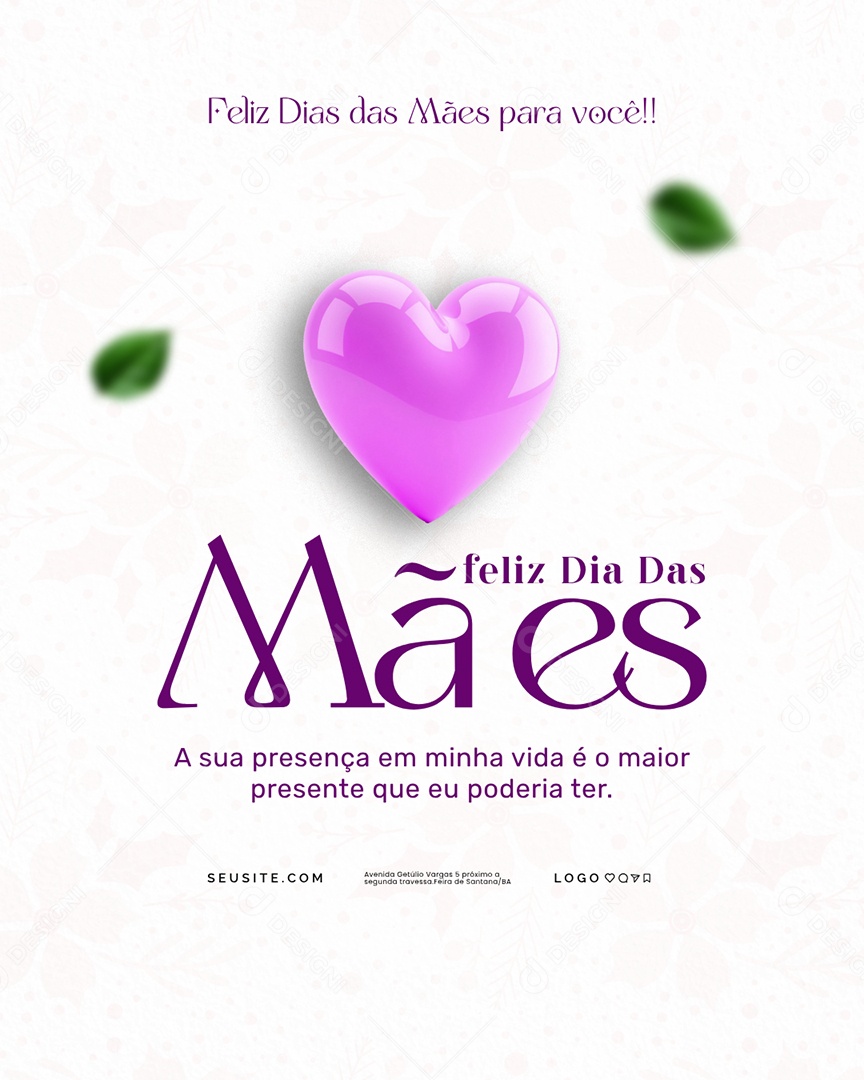 Feliz Dia das Mães 11 de Maio Social Media PSD Editável