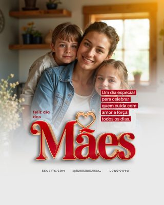 Feliz Dia das Mães 11 de Maio Social Media PSD Editável