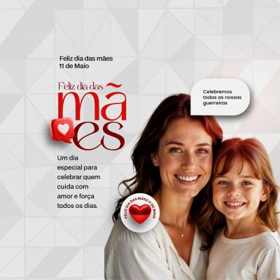 Feliz Dia das Mães 11 de Maio Social Media PSD Editável