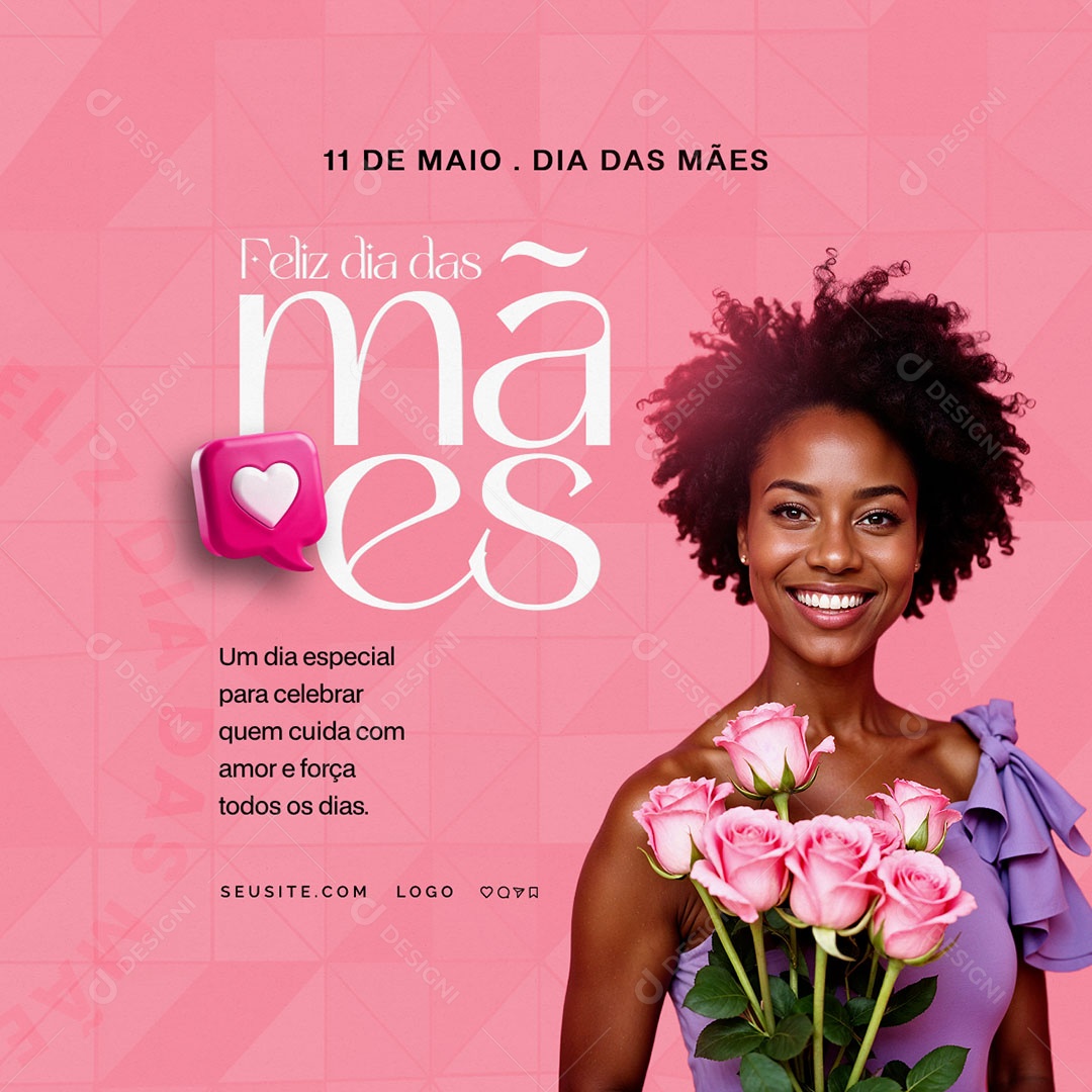Feliz Dia das Mães 11 de Maio Social Media PSD Editável