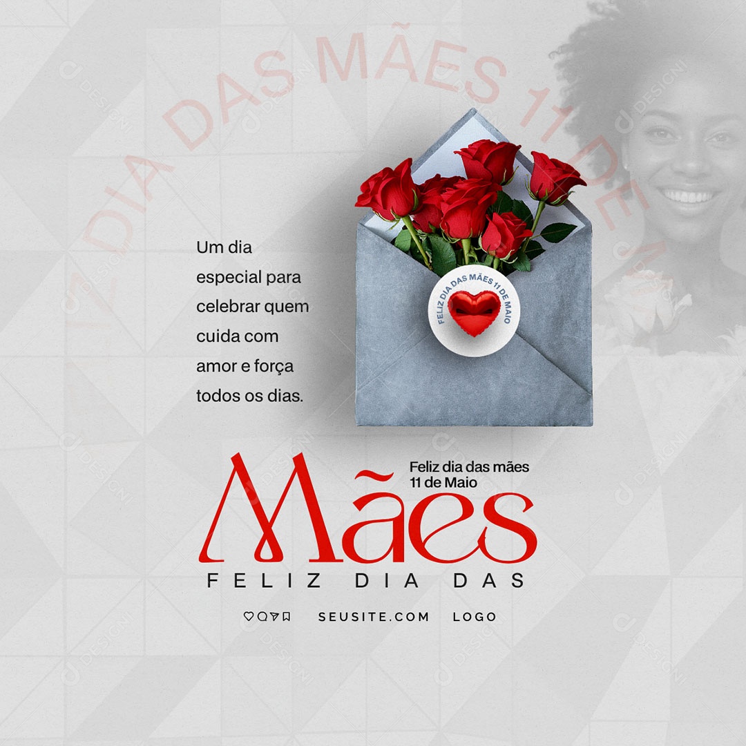 Feliz Dia das Mães 11 de Maio Social Media PSD Editável