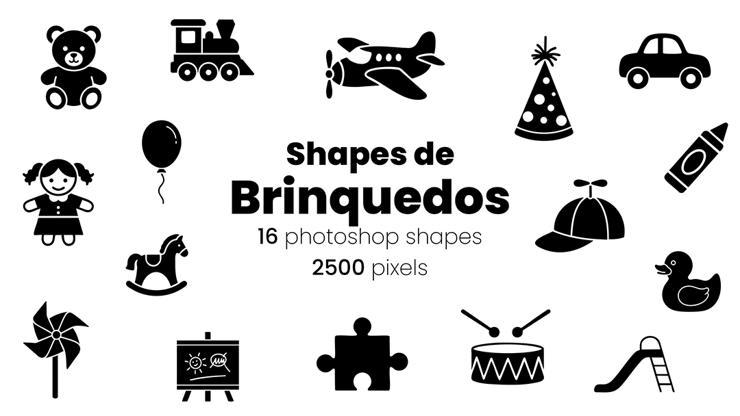 Ícones Brinquedos Shapes CSH
