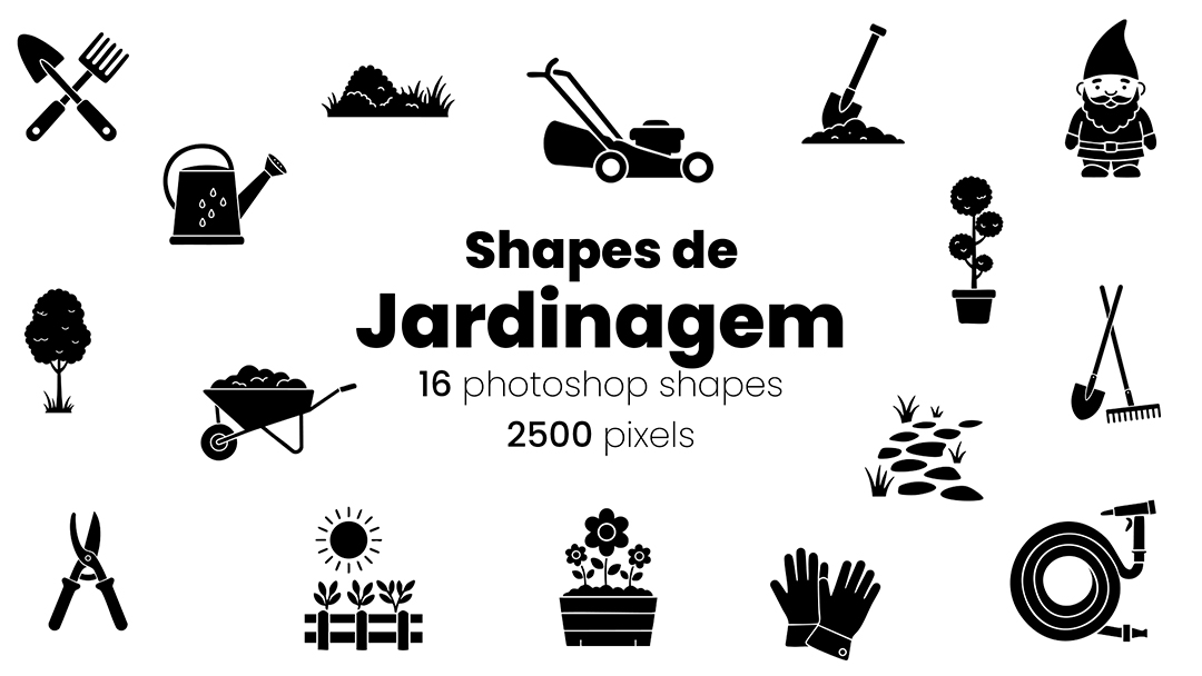 Ícones Jardinagem Shapes CSH