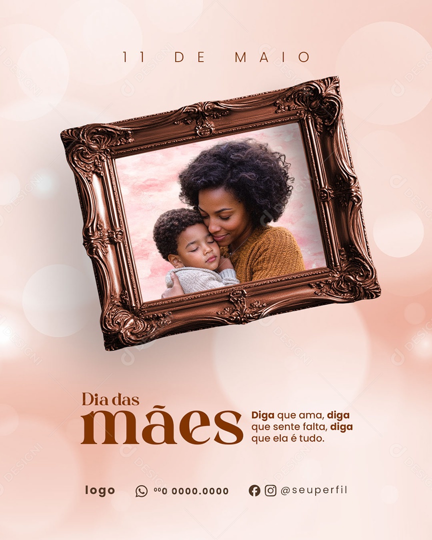Feliz Dia das Mães 11 de Maio Social Media PSD Editável
