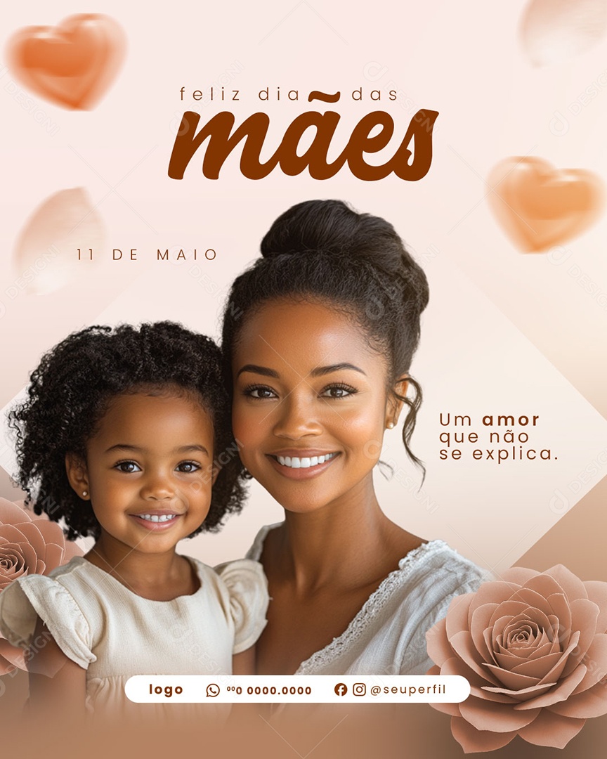 Feliz Dia das Mães 11 de Maio Social Media PSD Editável