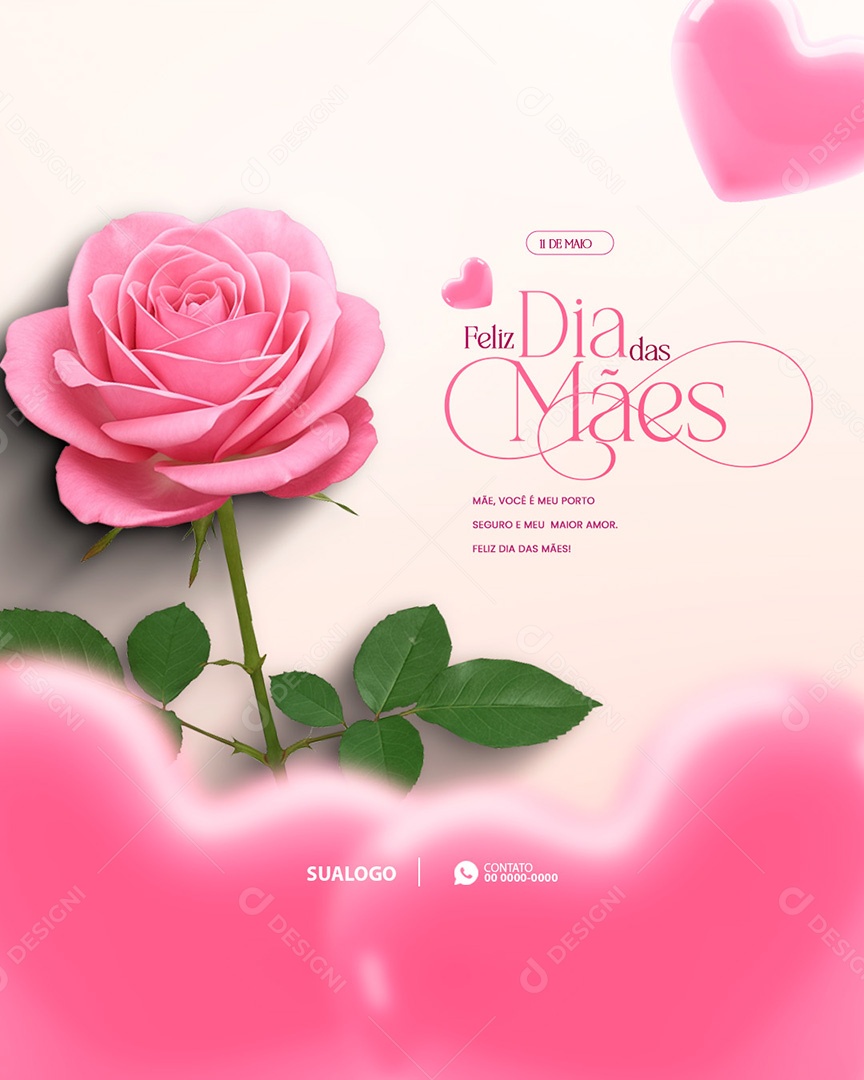 11 de Maio Feliz Dia das Mães Social Media PSD Editável