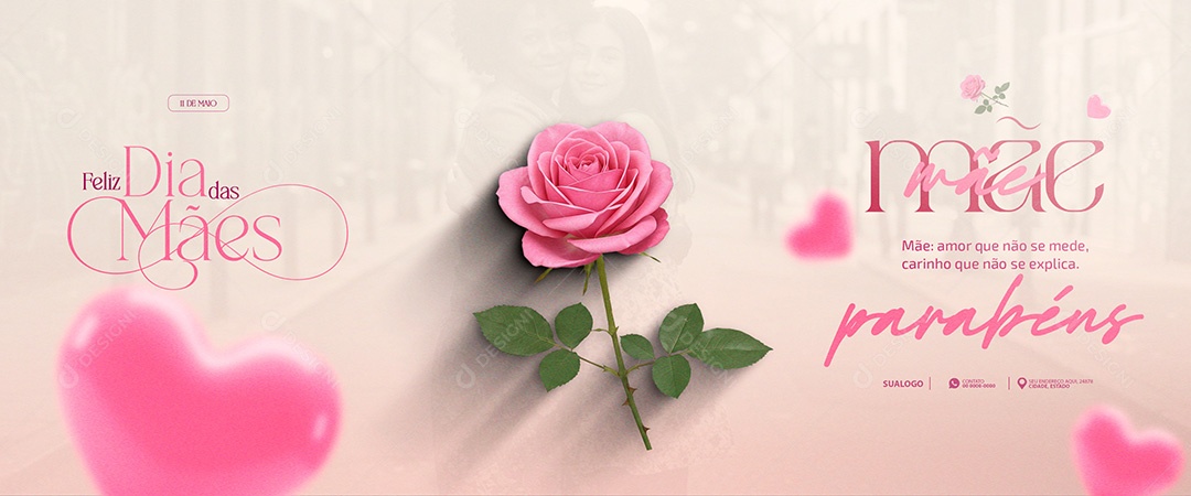 11 de Maio Feliz Dia das Mães Social Media PSD Editável