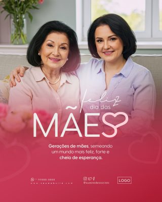 Feliz Dia das Mães Social Media PSD Editável
