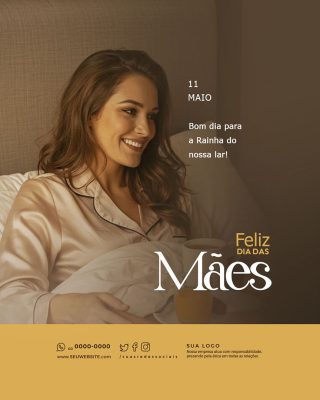 Feliz Dia das Mães 11 de Maio Social Media PSD Editável