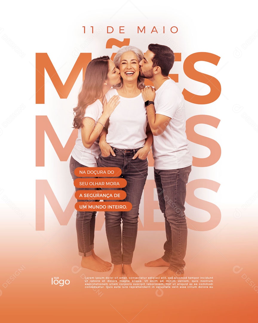 Social Media Feliz Dia das Mães 11 de Maio PSD Editável