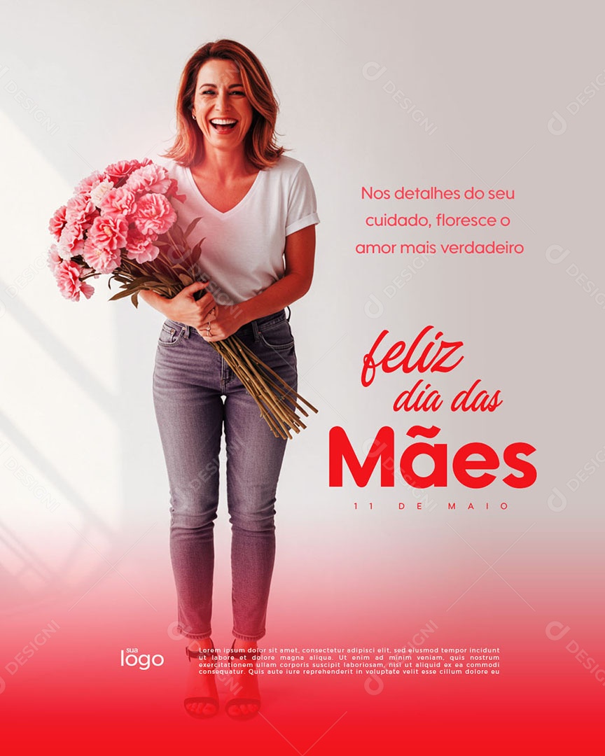 Social Media Feliz Dia das Mães 11 de Maio PSD Editável