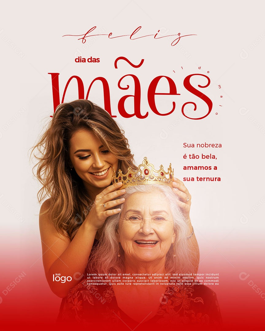 Social Media Feliz Dia das Mães 11 de Maio PSD Editável