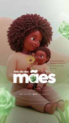 Story Feliz Dia das Mães 11 de Maio Social Media PSD Editável