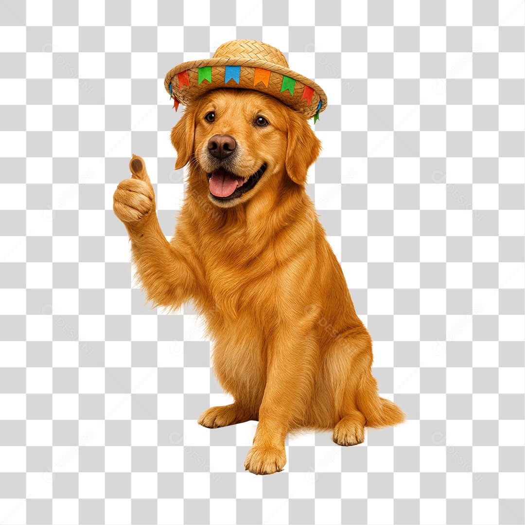 Cachorro com Chapéu PNG Transparente