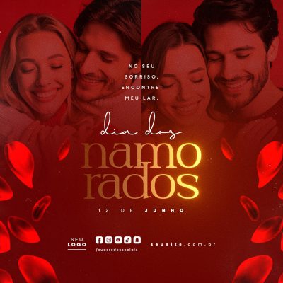 Dia dos Namorados 12 de Junho Social Media PSD Editável