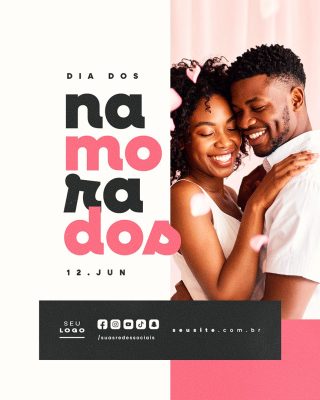 Social Media Dia dos Namorados 12 de Junho PSD Editável