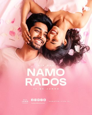 Dia dos Namorados 12 de Junho Social Media PSD Editável