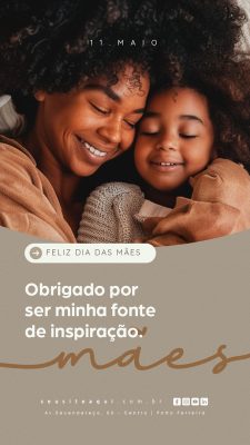 Story Feliz Dia das Mães 11 de Maio Social Media PSD Editável