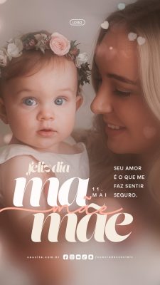 Story Feliz Dia das Mães 11 de Maio Social Media PSD Editável