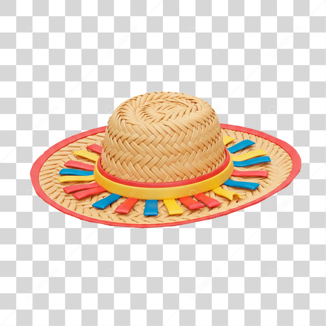 Chapéu de Palha PNG Transparente