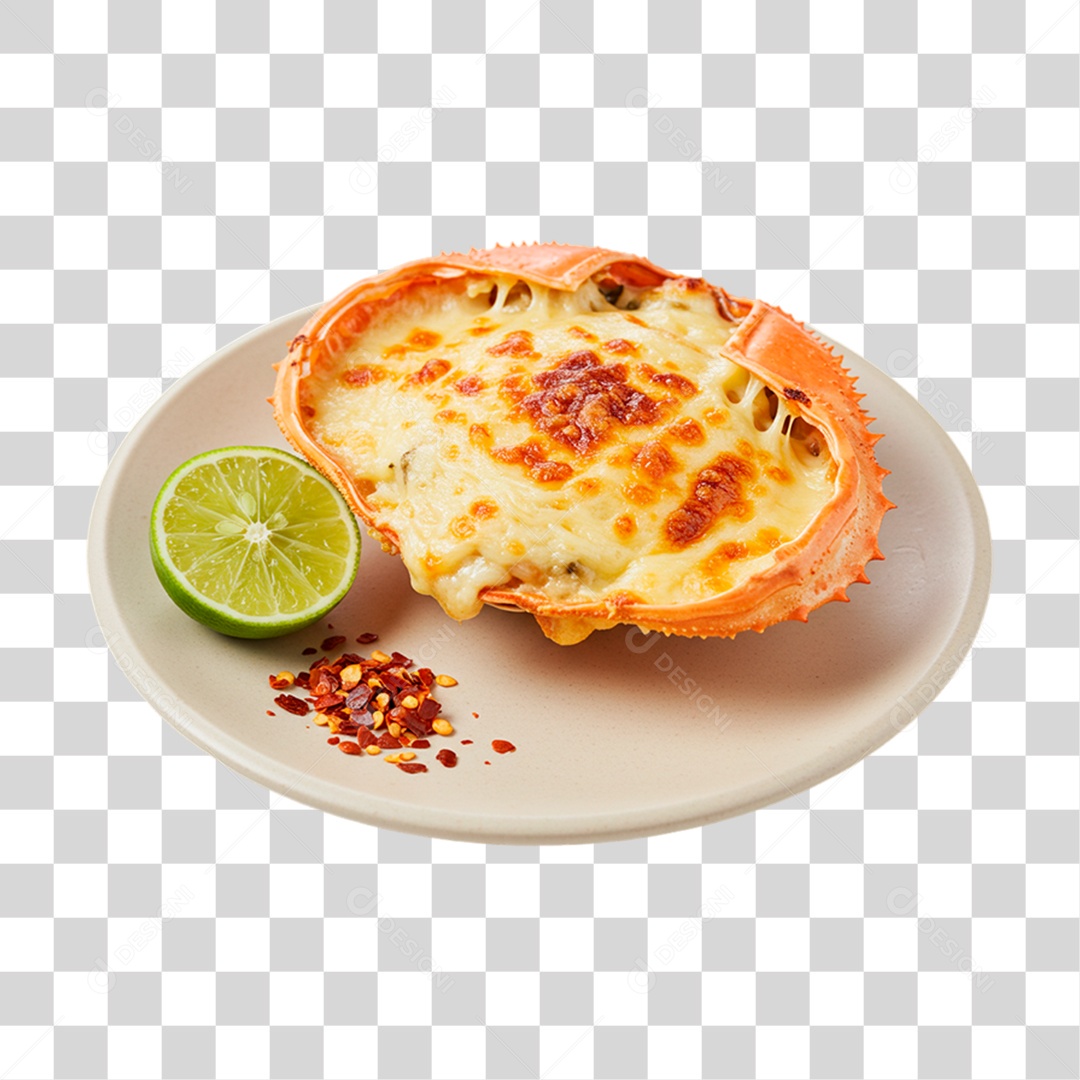 Caranguejo Recheado PNG Transparente