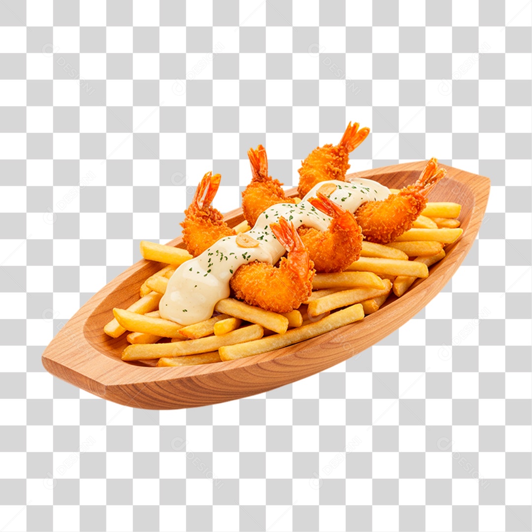 Porções Batata Frita PNG Transparente