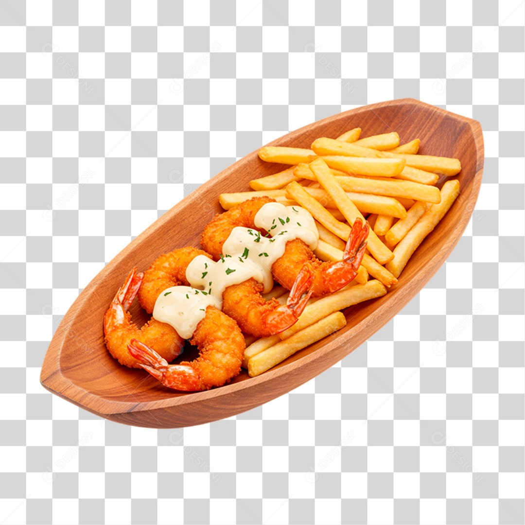 Porções Batata Frita PNG Transparente