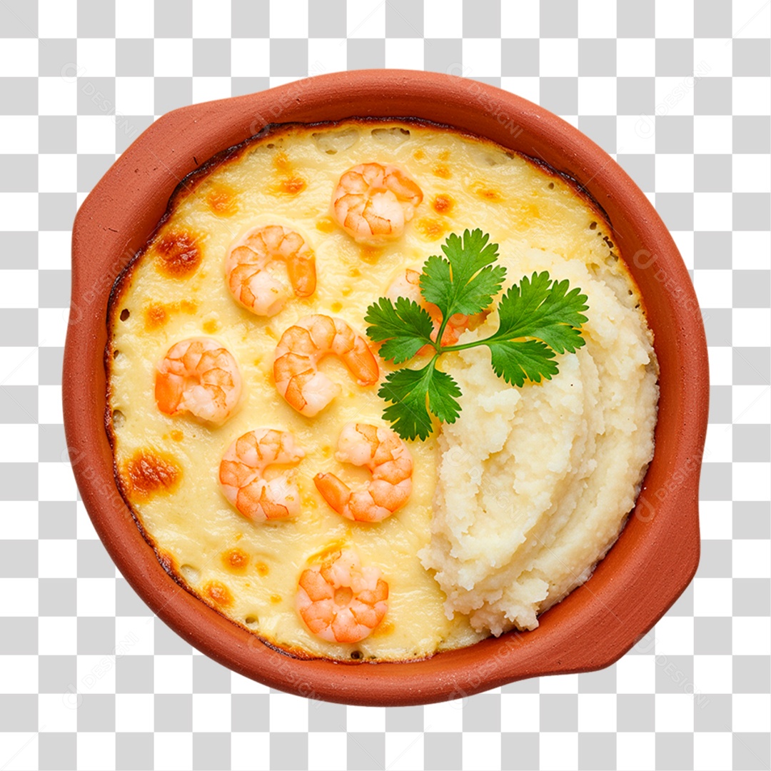 Tigela de Camarão PNG Transparente