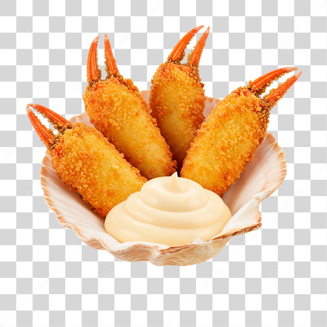 Caranguejo Empanado PNG Transparente